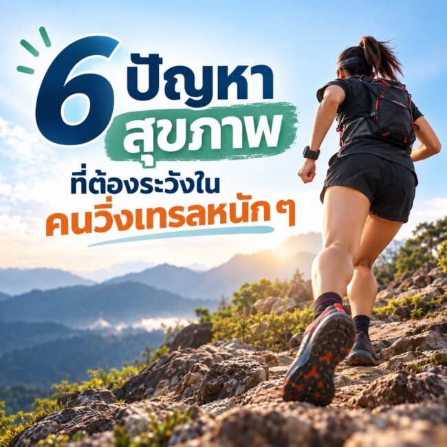 6 ปัญหาสุขภาพที่ต้องระวังในคนวิ่งเทรลหนัก ๆ